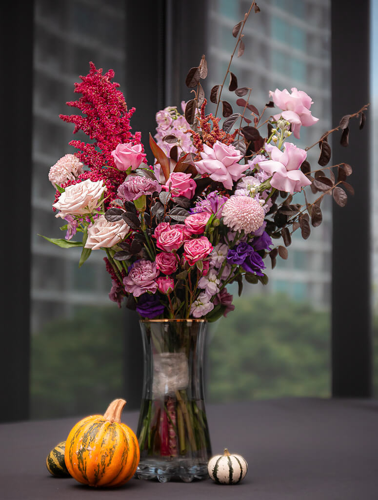 Halloween Flower Vase Arrangement