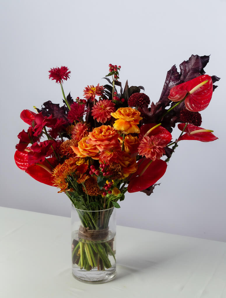 flower vase arrangement