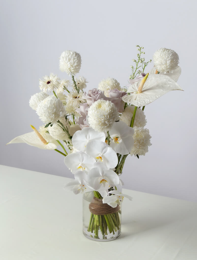 triple flower arrangement
