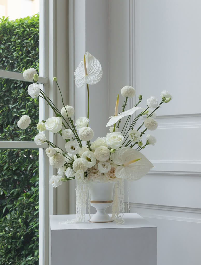 Astral White Floral Centerpiece
