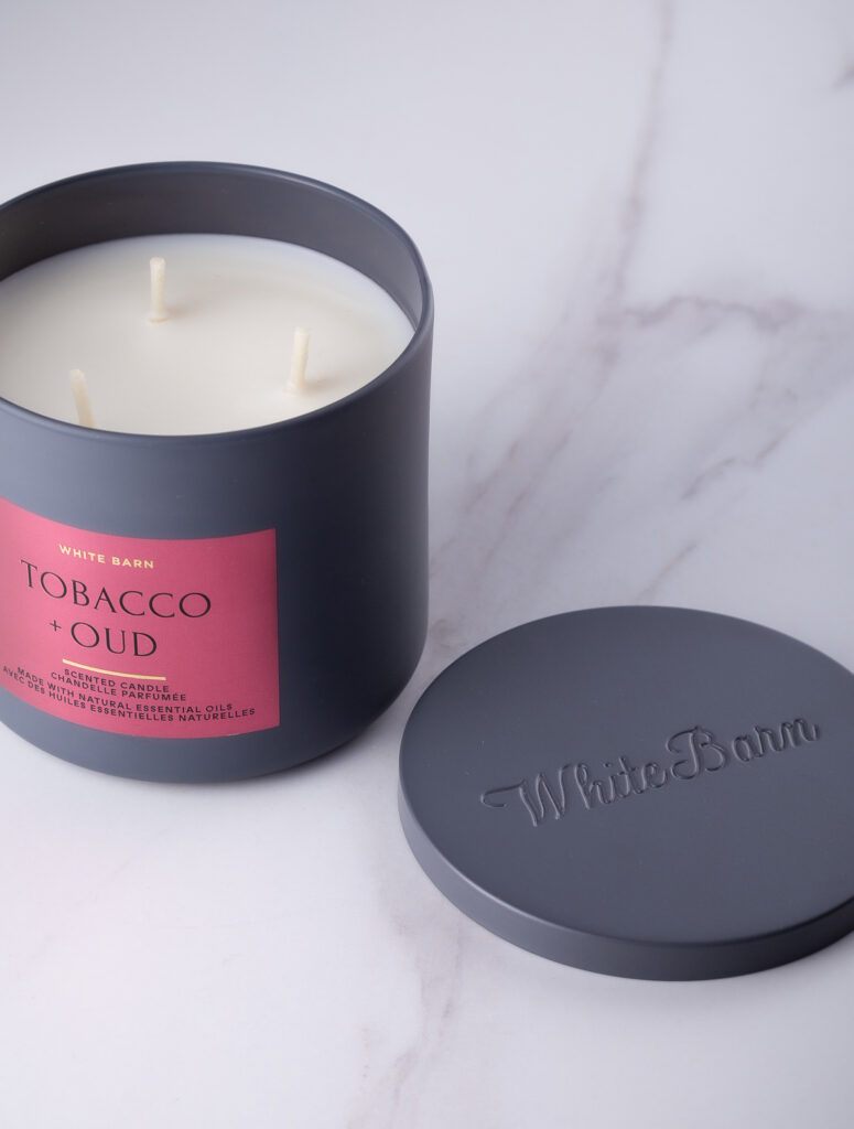White barn scented candles
