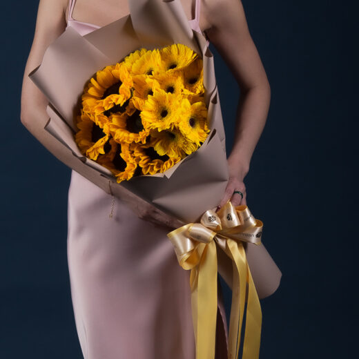 sunflower bouquet single