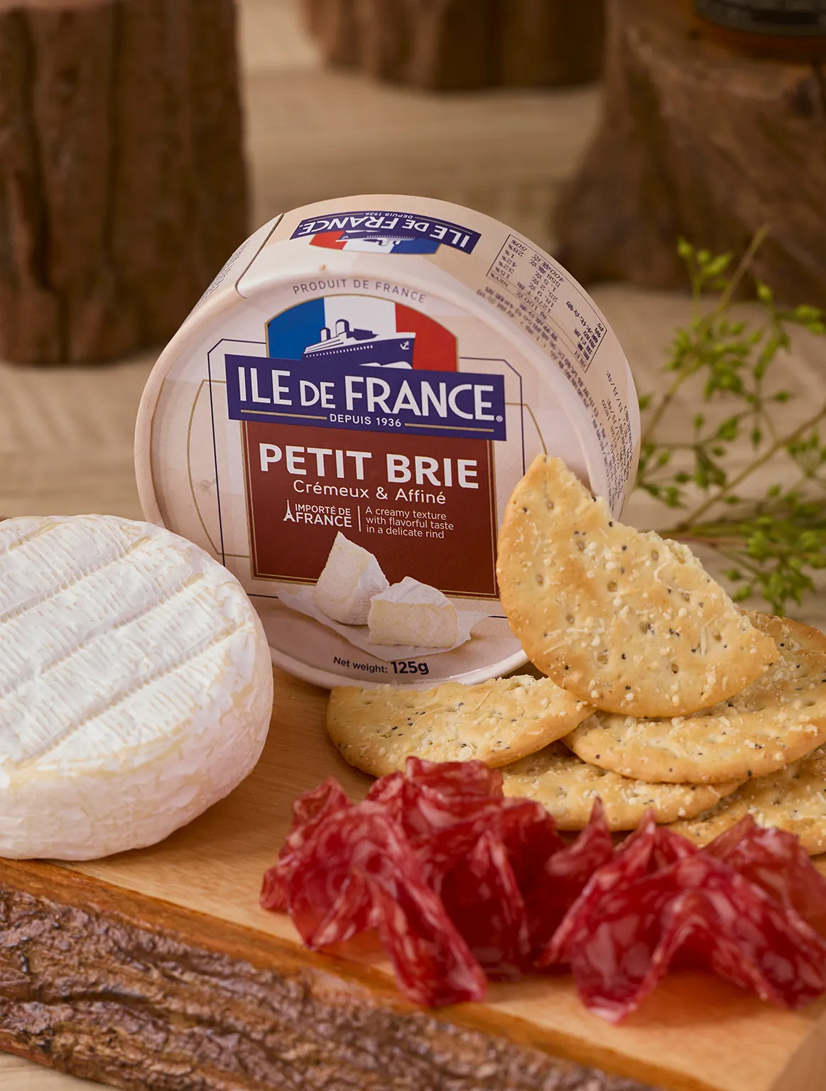 Ile de France Petit Brie — ชีส Brie รสครีมสไตล์ฝรั่งเศสสำหรับจับคู่กับอาหารรสเลิศ