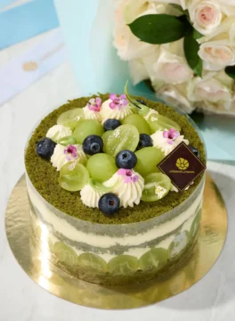 Matcha Cake, Grape Cake