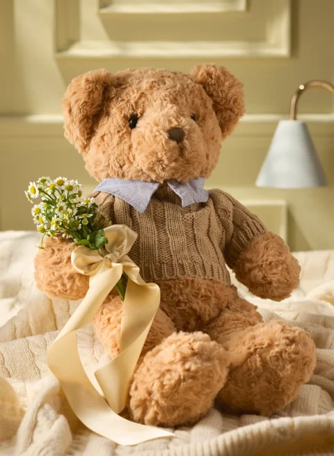 Beige teddy bear, size 50 centimeters