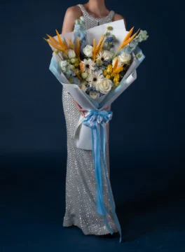 Mother's Day flowers, Bird of Paradise and White Gerbera