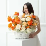 ขนาดคลาสสิก - กระเช้าดอกไม้นิว ดอว์น