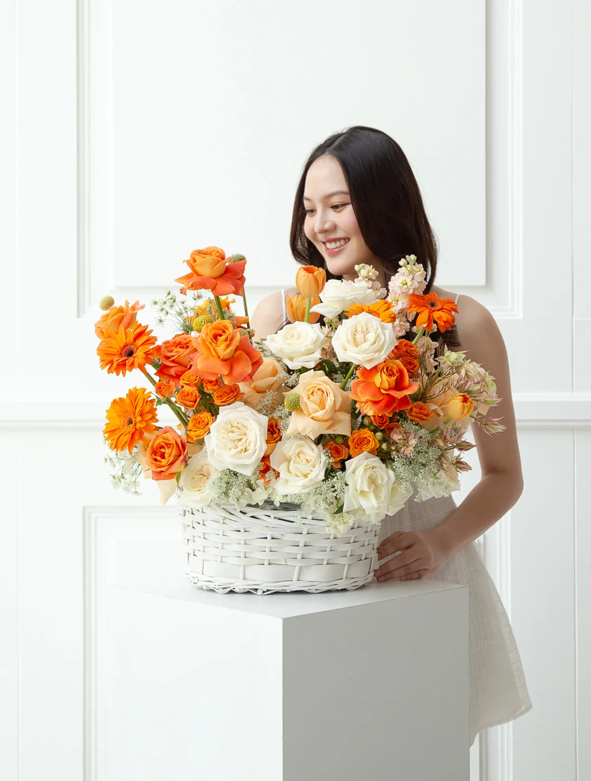 คลาสสิก Size - กระเช้าดอกไม้นิว ดอว์น