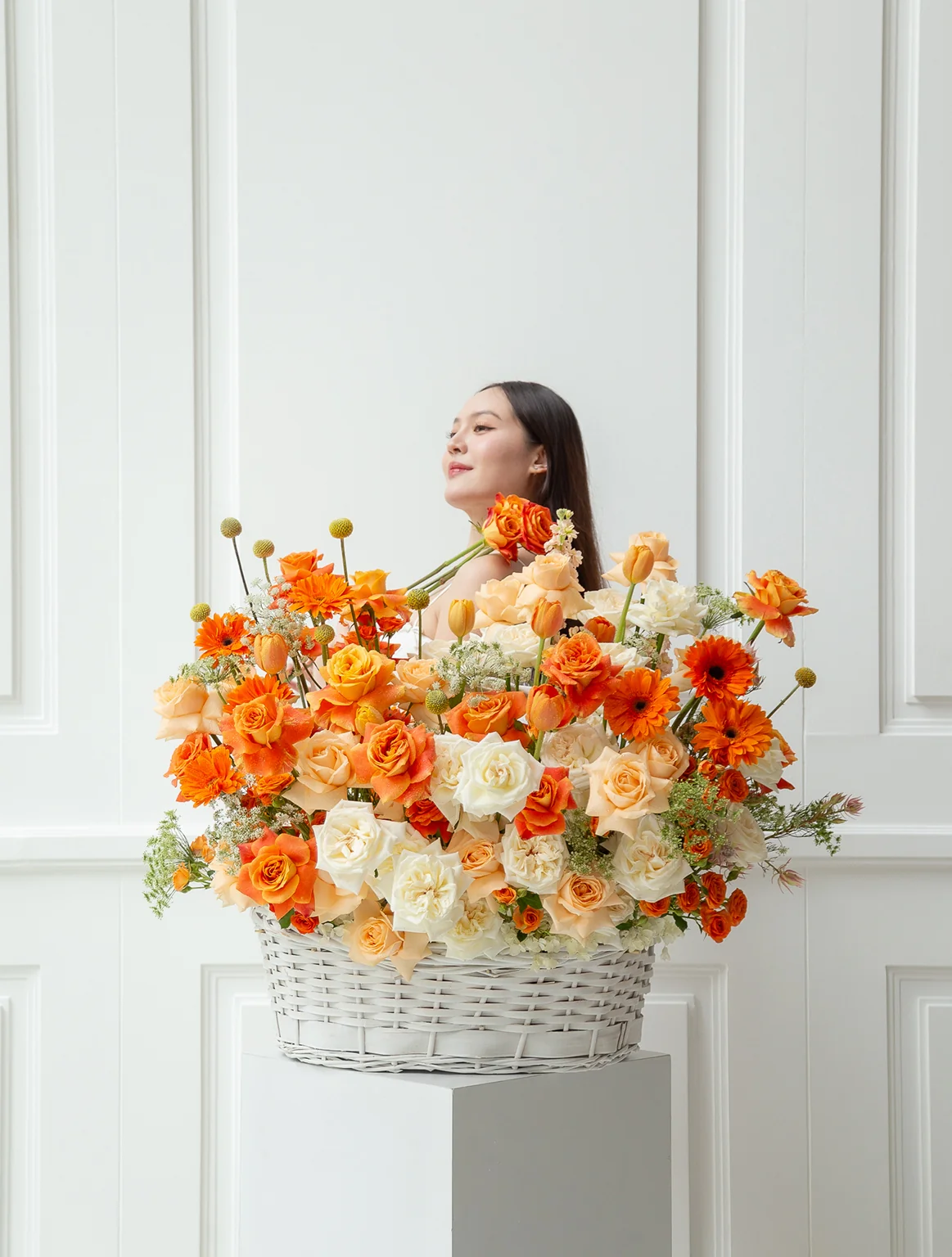 แกรนด์ Size - กระเช้าดอกไม้นิว ดอว์น