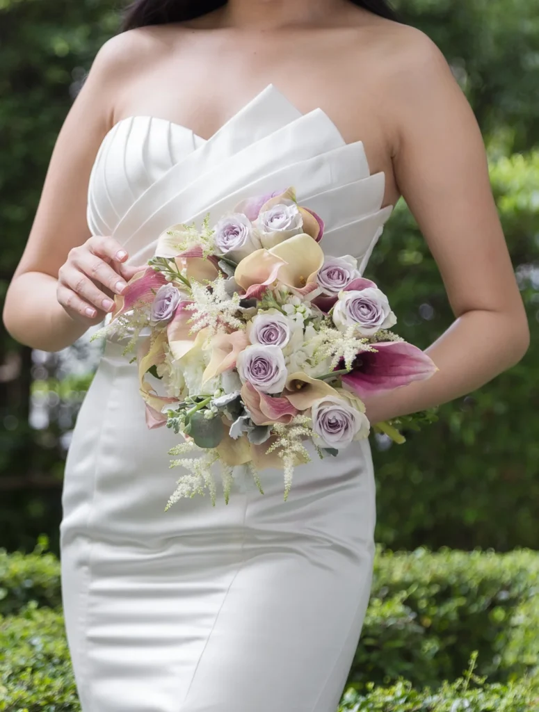 ช่อดอกไม้เจ้าสาวดอกคาล่าลิลลี่