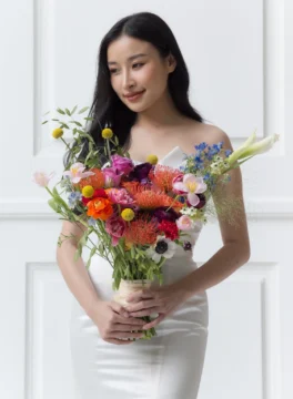 ช่อดอกไม้เจ้าสาว ช่อดอกรานังคูลัส