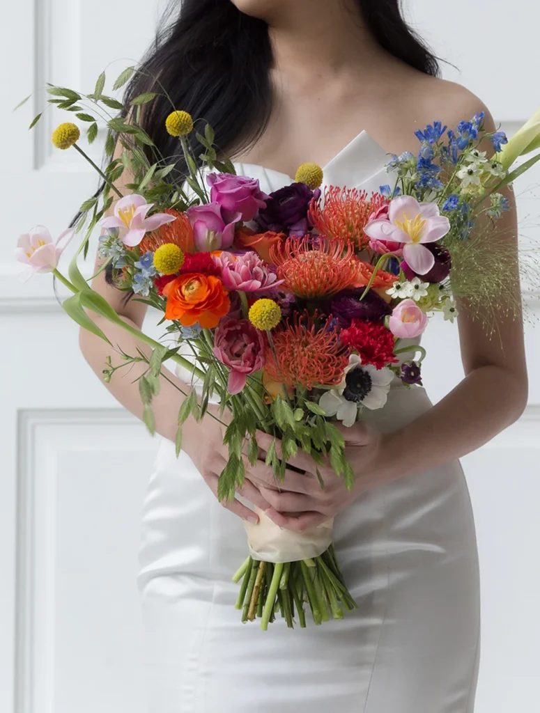 ช่อดอกไม้เจ้าสาว ช่อดอกแอนนีโมเน่