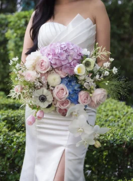 ช่อดอกไม้เจ้าสาว ช่อดอกไม้งานแต่งสีพาสเทล