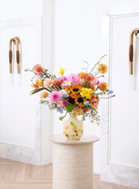 sunflower flower vase