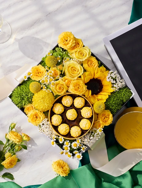 ของขวัญดอกไม้แสดงความยินดี