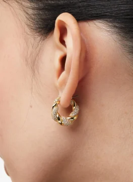 Idun 18k Gold Vermeil Hoop Earrings | Luxury Jewelry Bangkok