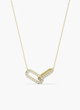 Vinga Necklace 18k gold vermeil with double link pendant