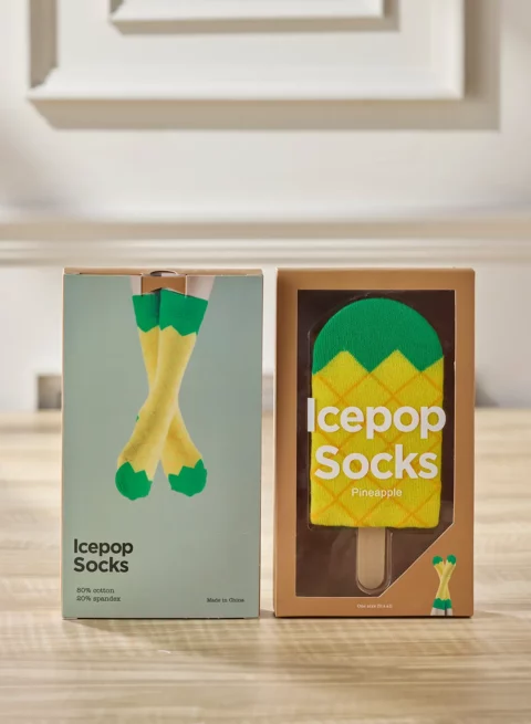 ถุงเท้าไอซ์ป๊อป ลายสับปะรด