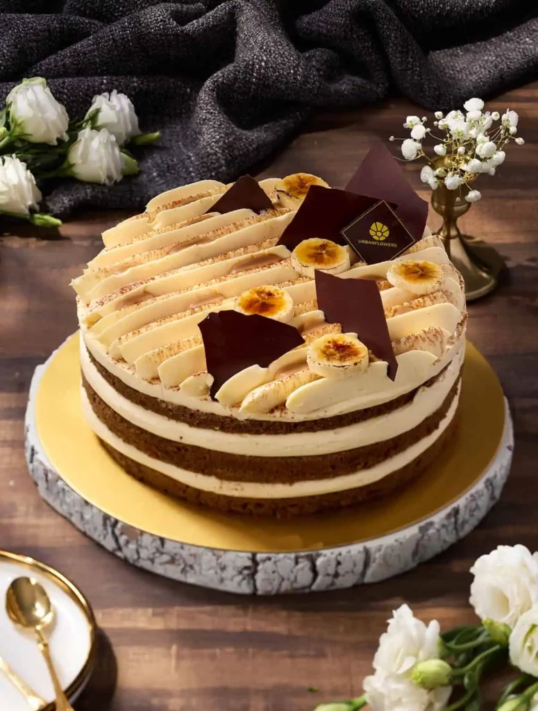 เค้กบานาน่าทีรามิสุ 3 ปอนด์สไตล์เค้กเปลือย