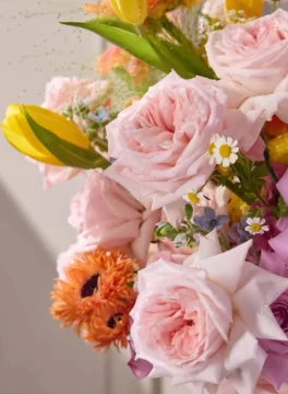 English Pink Rose Detail